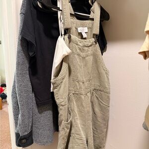 C&C California Sage Green Overalls